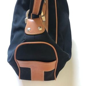 Tods nylon and leather bag